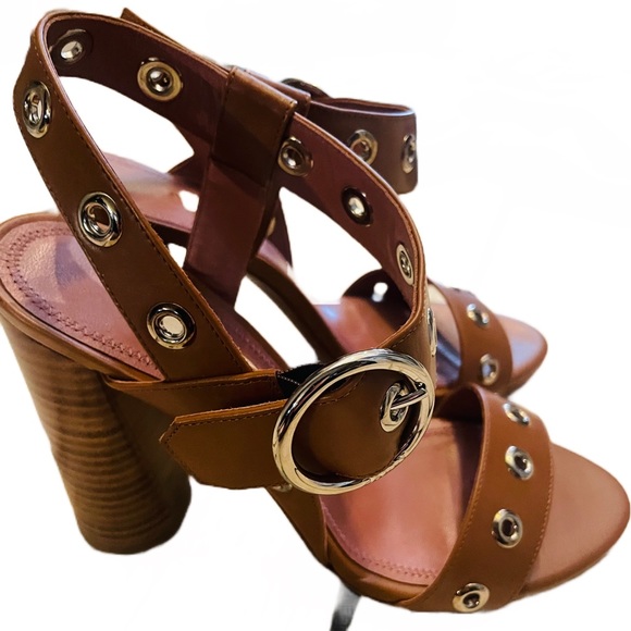 Bally Switzerland Brown High Heel Sandal size 37.5 - Picture 9 of 14